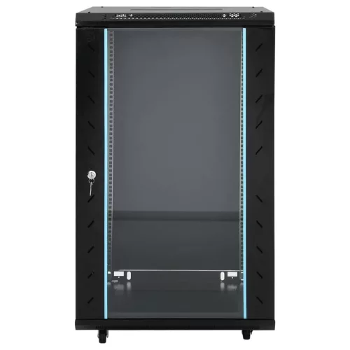 18U hálózati szekrény 19" forgó lábakkal IP20 60 x 60 x 100 cm