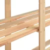2 db 5-szintes tömör fenyő tárolópolc 500 kg 170 x 38 x 170 cm