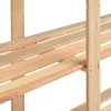 3 db 5-szintes tömör fenyő tárolópolc 500 kg 170 x 38 x 170 cm
