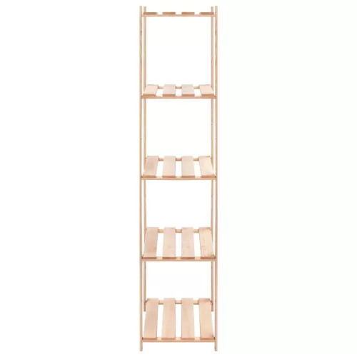 2 db 5-szintes tömör fenyőfa tárolópolc 250 kg 80 x 38 x 170 cm
