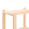 3 db 5-szintes tömör fenyőfa tárolópolc 250 kg 80 x 38 x 170 cm