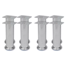 8 darab kerek króm kanapéláb 180 mm