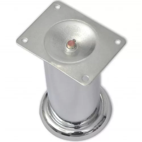 8 darab kerek króm kanapéláb 120 mm
