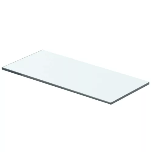 2 db átlátszó üveg paneles polc 40 x 12 cm