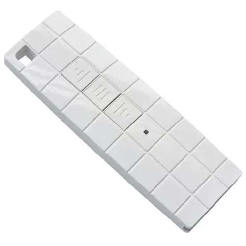 Kék és fehér motorizált kazettás napellenző 350x250 cm