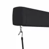 Kék és fehér manuális kazettás napellenző 350 x 250 cm