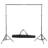 Fotóstúdió-felszerelés softbox lámpákkal és háttérrel