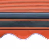 Narancssárga és barna kézzel kihúzható napellenző 350 x 250 cm