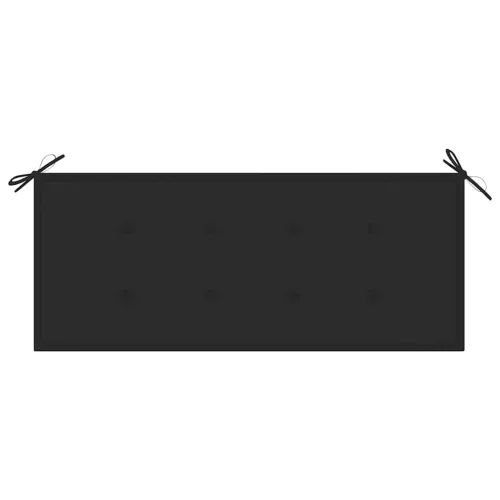 2 személyes tömör eukaliptuszfa kerti pad párnával 120 cm