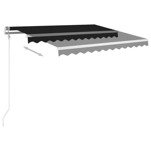 Antracitszürke automata napellenző 300 x 250 cm