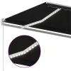 Antracitszürke kézzel kihúzható LED-es napellenző 450 x 300 cm