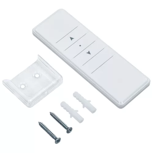 Kék/fehér automata szélérzékelős és LED-es napellenző 500x300cm
