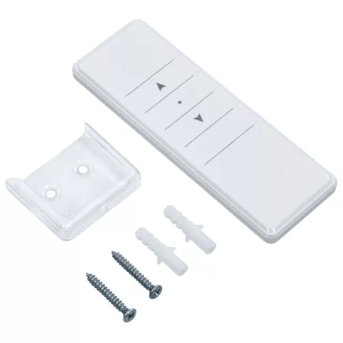 Kék/fehér automata szélérzékelős és LED-es napellenző 400x350cm