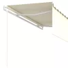 Krémszínű automata napellenző redőnnyel 3,5 x 2,5 m
