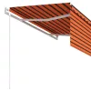 Narancssárga-barna automata napellenző redőnnyel 3,5 x 2,5 m
