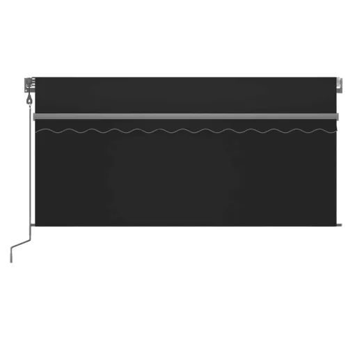 Antracitszürke automata kihúzható napellenző redőnnyel 3x2,5 m