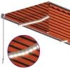 Automata redőnyös, LED-es, szélérzékelős napellenző 4x3 m