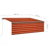 Automata redőnyös, LED-es, szélérzékelős napellenző 4x3 m