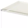 Krémszínű kézzel kihúzható póznás napellenző 400 x 300 cm