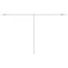 Kék és fehér kézzel kihúzható LED-es napellenző 450 x 300 cm