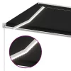 Antracitszürke kézzel kihúzható LED-es napellenző 450 x 300 cm