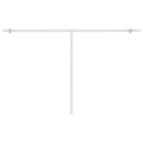 Narancs és barna kézzel kihúzható LED-es napellenző 450x300 cm