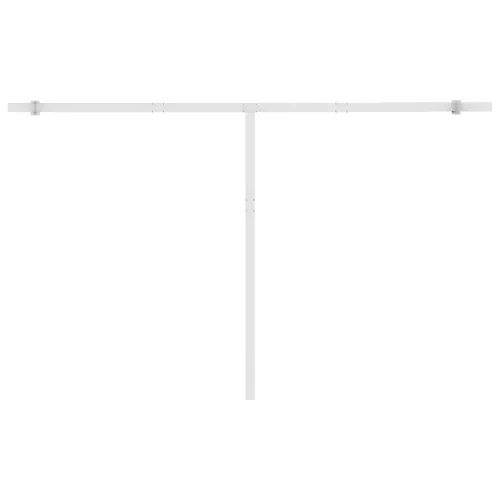 Sárga-fehér automata póznás napellenző 450 x 300 cm