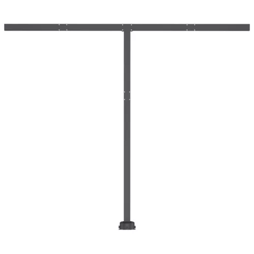 Kék és fehér kézzel kihúzható LED-es napellenző 350x250 cm