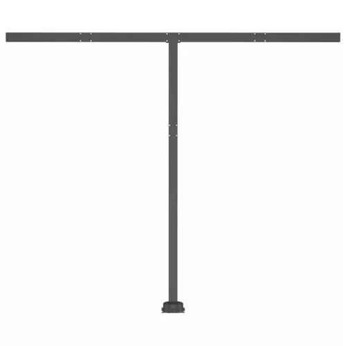 Krémszínű kézzel kihúzható LED-es napellenző 350 x 250 cm
