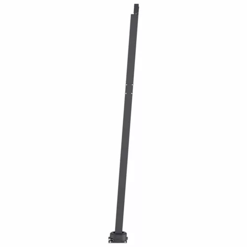 Sárga és fehér kézzel kihúzható LED-es napellenző 350 x 250 cm