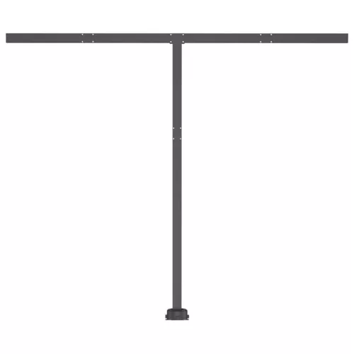 Antracitszürke kézzel kihúzható LED-es napellenző 350 x 250 cm