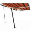Narancssárga és barna kézzel kihúzható napellenző 350 x 250 cm