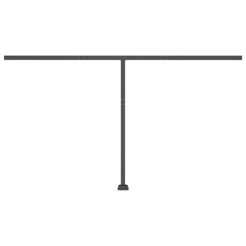 Krémszínű kézzel kihúzható LED-es napellenző 400 x 300 cm