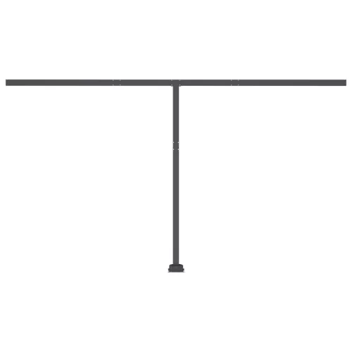 Sárga-fehér szélérzékelős és LED-es napellenző 450 x 300 cm