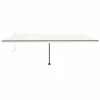 Krémszínű automata szélérzékelős és LED-es napellenző 600x300cm