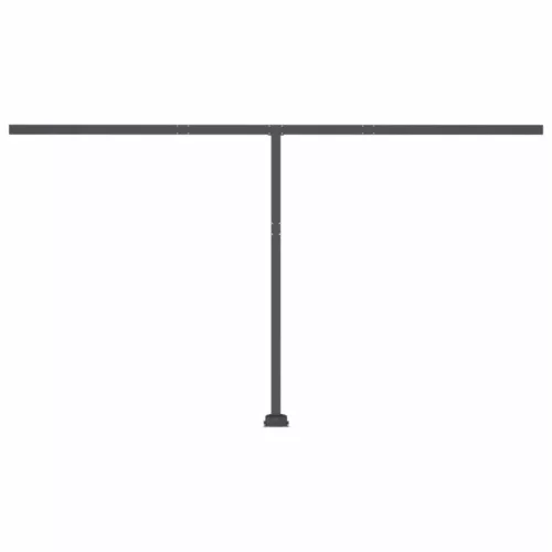 Krémszínű kézzel kihúzható LED-es napellenző 400 x 350 cm