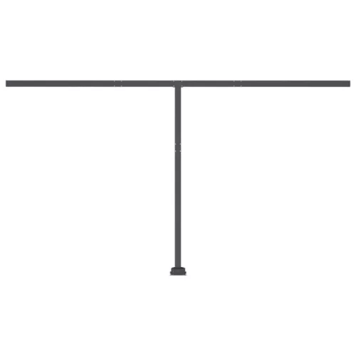 Sárga és fehér kézzel kihúzható LED-es napellenző 400 x 350 cm