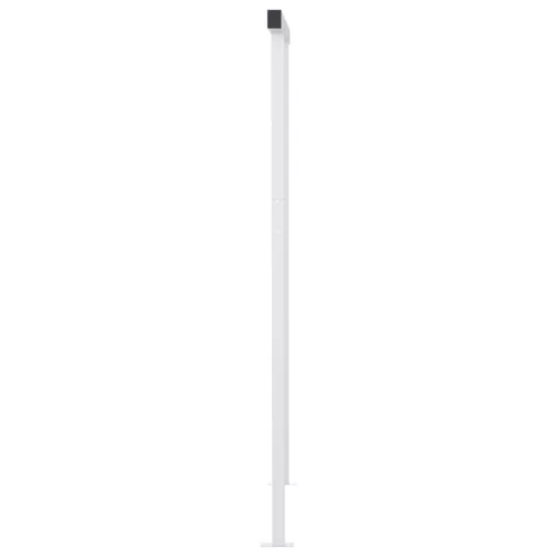 Kék és fehér automata napellenző póznákkal 3,5 x 2,5 m
