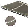 Krémszínű kézzel kihúzható LED-es napellenző 3,5 x 2,5 m