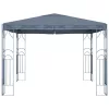Antracitszürke pavilon LED fényfüzérrel 300 x 300 cm
