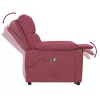 Bordó szövet elektromos masszázsfotel
