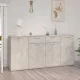 Betonszürke szerelt fa tálalószekrény 160 x 36 x 75 cm