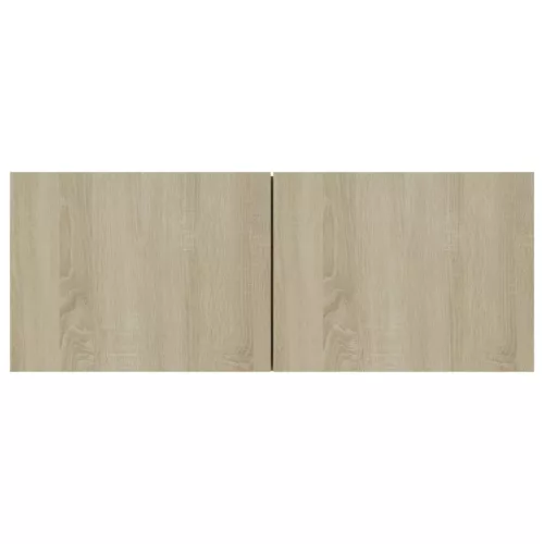 4 db sonoma tölgy színű szerelt fa TV-szekrény 80 x 30 x 30 cm