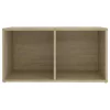 4 db sonoma tölgy színű szerelt fa TV-szekrény 72x35x36,5 cm