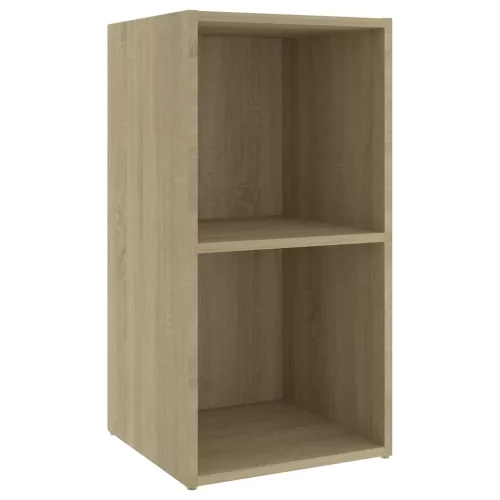 4 db sonoma tölgy színű szerelt fa TV-szekrény 72x35x36,5 cm
