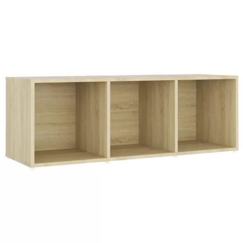4 db sonoma tölgy színű szerelt fa TV-szekrény 107 x 35 x 37 cm