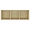 4 db sonoma tölgy színű szerelt fa TV-szekrény 107 x 35 x 37 cm
