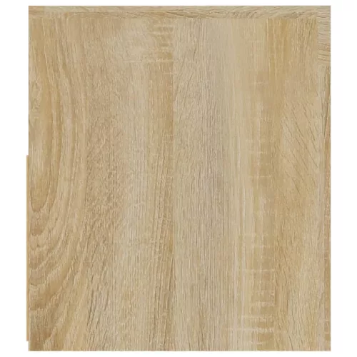 2 db füstös tölgy színű éjjeliszekrény LED-del 60 x 35 x 40 cm