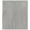 2 db betonszürke éjjeliszekrény LED-del 60 x 35 x 40 cm