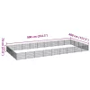 Fekete acél kutyakennel 36 m²